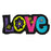 Love, Embroidered Hippie Iron on Patches