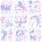 9 Pieces Unicorn Stencils Christmas Winter Painting Templates Craft for Arts Card Making Journal Scrapbooking DIY Furniture Wall Floor Painting on Wood Fabric (12 x 12 Inches)