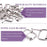 Swpeet 60Pcs 1 Inch / 25mm Sliver Heavy Duty Multi-Purpose Metal Roller Buckles Metal Rings for Belts Hardware Bags Ring Hand DIY Accessories Keychains Belts and Dog Leash (Metal Roller Buckles, Sliver)