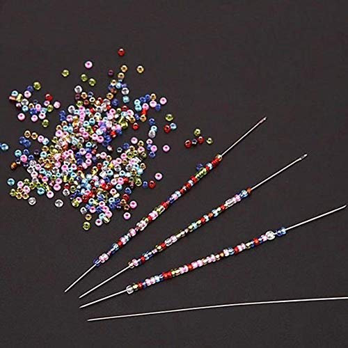 Mingchen Bead Needle Long Beaded Needle Bracelet Ultra-Fine Beaded Needle Slender Needle for Bracelet Necklace 120mm80 Pieces