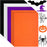 24 Pieces Halloween Felt Fabric Sheets Orange Felt Squares for Crafts 11.8 x 8.3 Inch Felt Fabric Sheet Patchwork Sewing Craft Sheet for Making Crafts DIY Felt Halloween Decorations