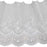 Trimscraft 3 Yards Cotton Eyelet and Floral Lace Trim Scallop Patterned Embroidered Fabric 7.5 Inch Wide