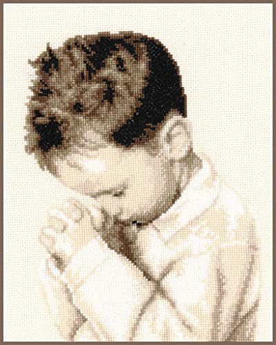 Vervaco Cross Stitch BO, Praying Boy (14 Count)