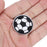 100Pcs Soccer Ball Embroidered Iron, Black and White Soccer Ball Embroidery Patches On Patch Applique DIY Soccer Ball Sport Embroidery Patches Sewing Craft Decoration