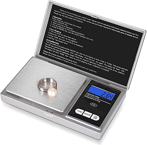 Diamond Tester Pen, High Accuracy Jewelry Diamond Tester＋200g/0.01g Mini Jewelry Scale＋60X Mini LED Magnifying, Professional Diamond Selector for Novice and Expert, Thermal Conductivity Meter