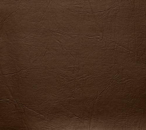VViViD Brown Weatherproof Faux Leather Finish Marine Vinyl Fabric (5ft x 54")
