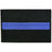 Thin Blue Line Patch Embroidered Tactical Applique Army Morale Hook & Loop Emblem