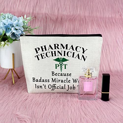 Pharmacist Gift For Women Makeup Bag Pharmacy Technician Gift Pharmacy Student Gifts Cosmetic Bag Appreciation Gift for Pharmacy Nurse Nursing Gift Christmas Birthday Gift Travel Cosmetic Pouch