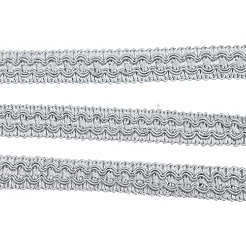 HedongHexi Gimp Braid Trim, 0.59 Inch / 10M(10.9 Yards) Fabric Trim，Curtain Fabric Trim，Upholstery Trim for Sewing Polyester Hand DIY Crafts Costume Home Decorative