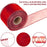 2 Rolls Christmas Organza Wired Sheer Ribbon Chiffon Ribbon Wide Solid Color Wired Sheer Organza for Christmas (Red)