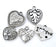 Worlds 10PC Antique Silver Alloy Mixed Valentine Heart Charm Pendants for DIY Bracelet Necklace Jewelry Craft Making