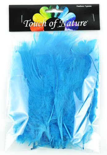 Touch of Nature Turkey Feathers Fluffy 7 GM Turquoise 1pkg