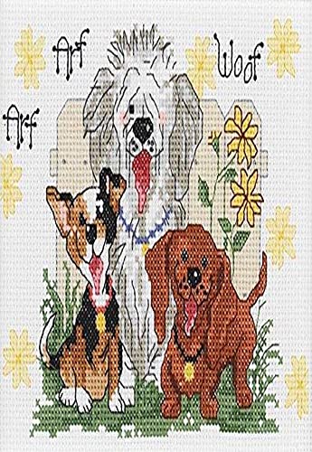 Janlynn 38-0204-Piece Suzy's Zoo Dogs of Duckport Mini Counted Cross Stitch Kit, 7 by 5-Inch