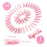 Breast Cancer Awareness Pink Paper Ribbon,50 Pieces Cutouts Support Cards,50 Pieces Pink Wooden Clips