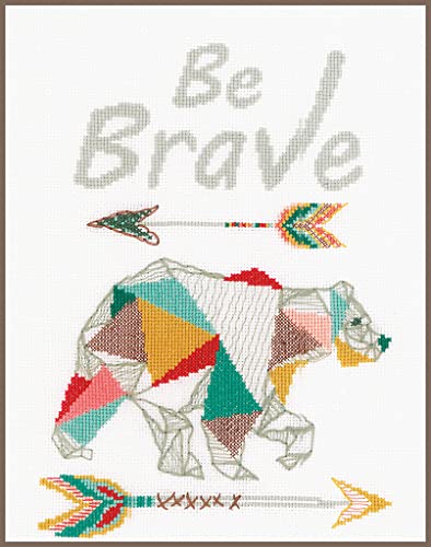 Vervaco Cross Stitch, Brave (14 Count)