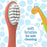 Dr. Brown's Baby and Toddler Toothbrush, Green and Orange Dinosaur 2-Pack, 1-4 Years