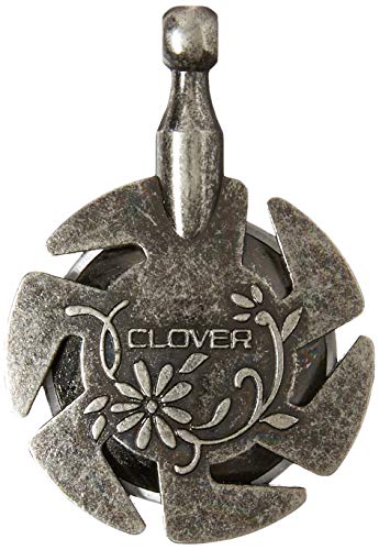 Clover Pendant, Antique Silver 4.9" Height, 2.5" Length, 0.4" Width