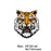 Tiger Iron On Appliques Gold Patches Tiger Decals for T-Shirt Heat Transfer Vinyl Sticker Waterproof&Washable Decal for DIY T-Shirt Jacket Hoodie Dresses Jeans