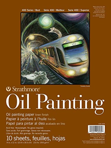 Strathmore 400 Series Oil Painting Pad 9"X12"-10 Sheets -62430309