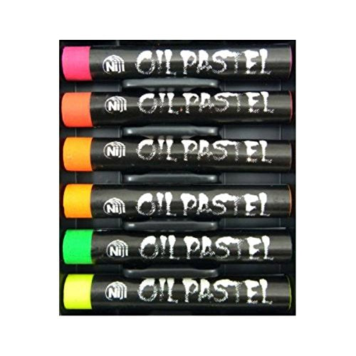 Yasutomo Niji Oil Pastel Set Fluorescent 6 Colors