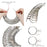NIUPIKA Ring Sizer Measuring Tool Measure Finger Rings Sizing Set Metal Ring Mandrel Gauge US Size 1-13 Jewelry Tools Sizers Kit of 27 Pieces