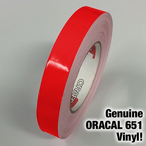 ORACAL 651 Gloss Red Adhesive Vinyl Pinstripe Detailing Tape (4" x 30ft)