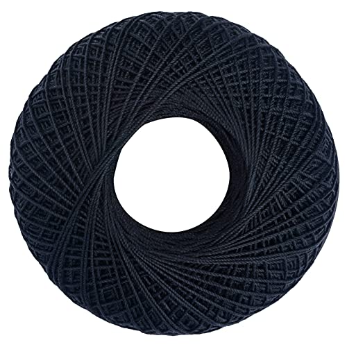 Coats Crochet Classic Crochet Thread, 1 Pack, Black, 1050 Foot