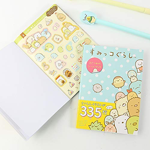 ANKOMINA 2 Pack 670 Pieces Cute Cartoon Animals Washi Stickers Book for Albums Diary Calendar Decoration Scarpbook Planner Journal Kids DIY Toy Korean Stationery