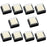 10Pcs Empty Blank Ink Pad No Ink DIY Ink Stamp Pad for Ink Refill DIY Painting Scrapbooking Craft Project, 30x30MM