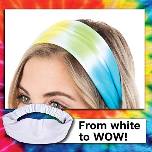 Tulip one-step tie-dye Headbands 2 Pack Tie Dye Accessory, White