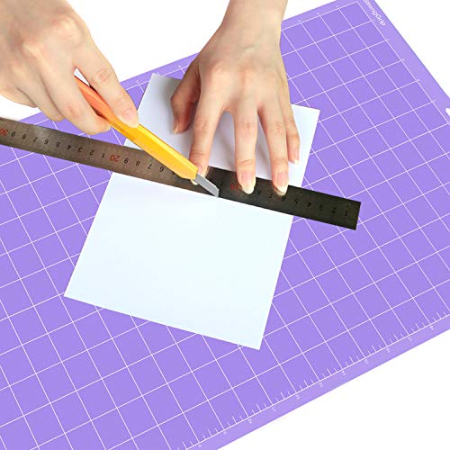 REALIKE StrongGrip Cutting Mat for Cricut Maker 3/Maker/Explore 3/Air 2/Air/One(3 Mats,12x24 inch) Purple Strong Adhesive Non-Slip Cut Mats Replacement Accessories for Cricut