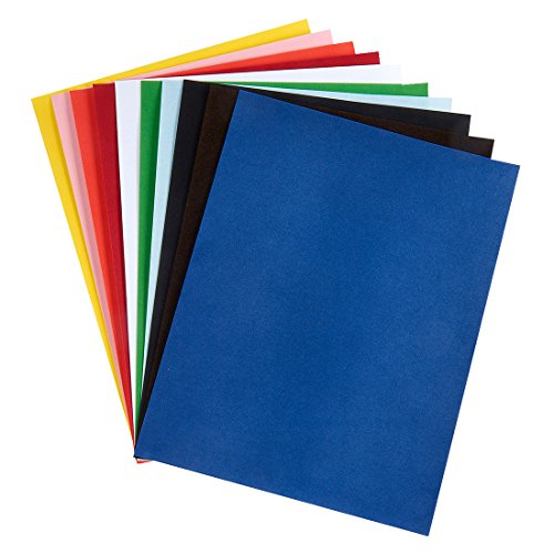 Hygloss Velour Paper Soft, Velvety Surface Works with Printers-Assorted Colors, 8-1/2 x 10 Inches - 20 Sheets