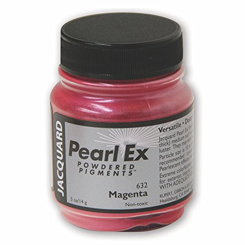 Pearl-Ex Pigment by Jacquard, Creates Metallic or Pearlescent Effect.5 Ounce Jar, Magenta