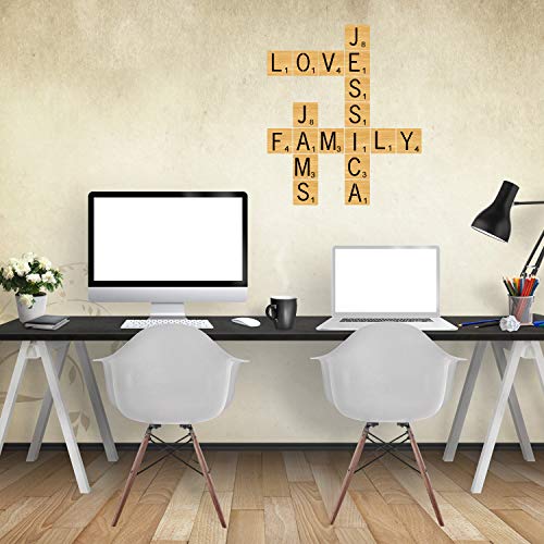 26 Pack 4x4 inch Scrabble Tile Stencil Letters Alphabet Stencils, Template for Furniture Decoration DIY Projects Such as Wood, Fabric, Paper, Rock and Wall Art, Reusable