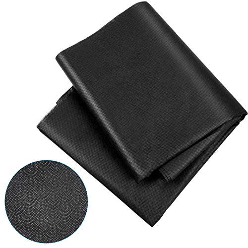 3 Pieces Fusible Interfacing Non-Woven Lightweight Polyester Interfacing (Black, 20 Inch x 3 Yards)