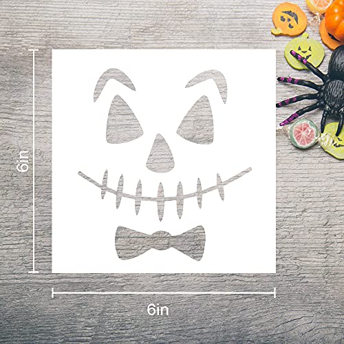 16 Pieces Halloween Stencils for Painting on Wood - Pumpkins Grimace Scarecrow Ghost Halloween Set for Home Party Decor Signs - DIY Crafts Spraying Wall