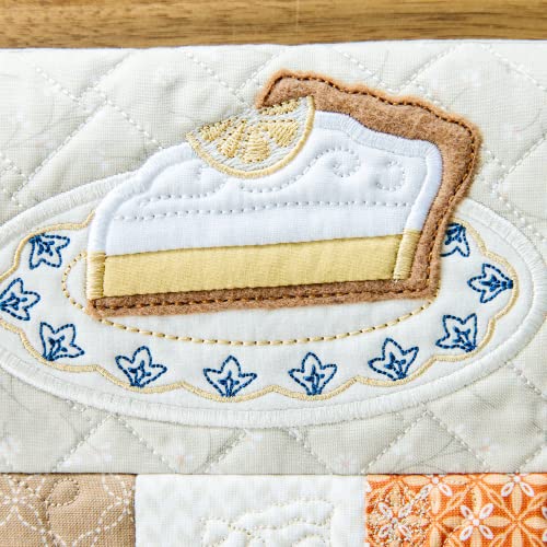 Kimberbell Bench Pillow: Sweet As Pie Machine Embroidery Design CD, Completed Size: 16 x 38”, Includes: 9 Files + SVG, Step-by-Step Instructions for Beginners to Advanced, 5 x 7” Hoop Size