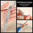 6 Yards Self Adhesive Rhinestone Ribbons 2 Styles Diamond Ribbon Crystal Ribbon Roll Bling Diamond Rhinestone Ribbon Crystal Car Sticker Gem Sticker for DIY Art Crafts Car Phone Decoration (Silver)