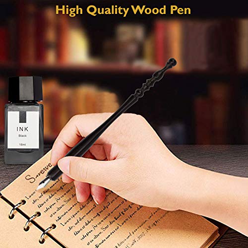 Calligraphy Set For Beginners, Calligraphy Pens for beginners, Calligraphy Pen Set, Calligraphy Kit for Beginners, Dip Pen Set, oblique pen holder, 19 Calligraphy Nibs, Caligraphy set, Wooden Pen Set