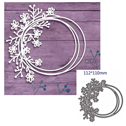 Circle Flowers Lace Metal Cutting Die Cuts, Lace Stencils DIY Crafts Cards Dies Cuts for DIY Embossing Card Making Photo Decorative Scrapbooking