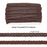 BENECREAT 15 Yard Faux Leather Braid Trims Coconut Brown Flat Braid Strap Trim Lace Ribbon for Home Decor DIY Sewing Craft, 1/2 inch(13mm) Wide
