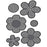 Rhinestone Genie Flowers 002 Magnetic Rhinestone Template