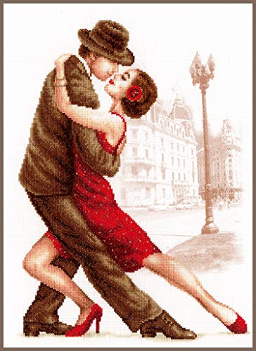 Vervaco Counted Cross Stitch Kit Printed Tempting Tango 11.2" x 15.2"