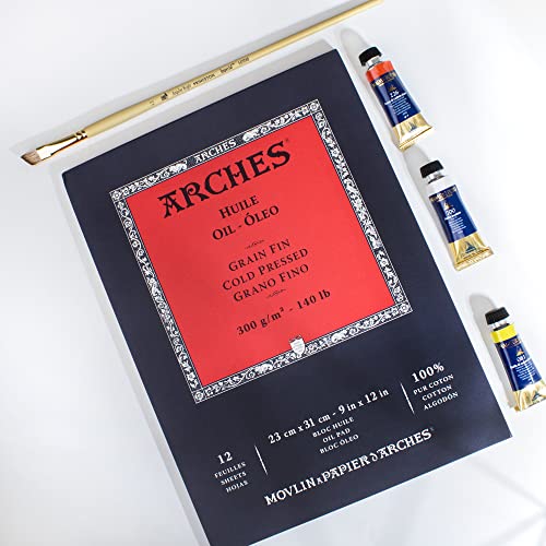 Arches Oil Painting Pad 9"x12", 12 Count