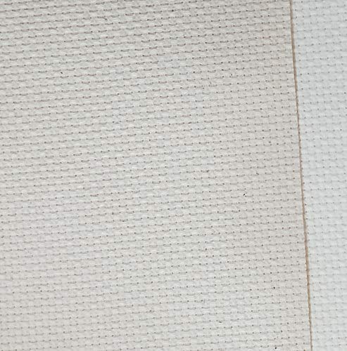 19" x 28" 14CT Counted Cotton Aida Cloth Cross Stitch Fabric (Natural-Ecru)
