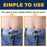 MARSHOHO 8 Pack Pants Button Extenders, Flexible Button Waist Extenders for Men and Women's Pants, Jeans, Skirts, Dress (Black)