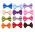 YAKA 96PC Grosgrain Ribbon Mini Bow Ties Craft ,Scrapbooking Embellishmen DIY Projects,Bowties Decorations for DIY Kids Hair Clips,Pets Hair Bows(1.5") (12 Color))