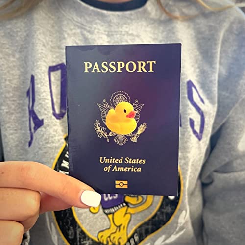 Passport Cruising Ducks Tag for Cruise Ship Game Attach to Rubber Sailing Ducks | 30 pk | Large 4 x 3” Hole Punch and Fold DIY Cruise Line Carnival Royal Caribbean What Luck You Found a Cruising Duck