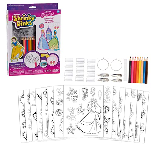 Shrinky Dinks Disney Princesses Kit, Officially Licensed Kids Toys for Ages 5 Up by Just Play