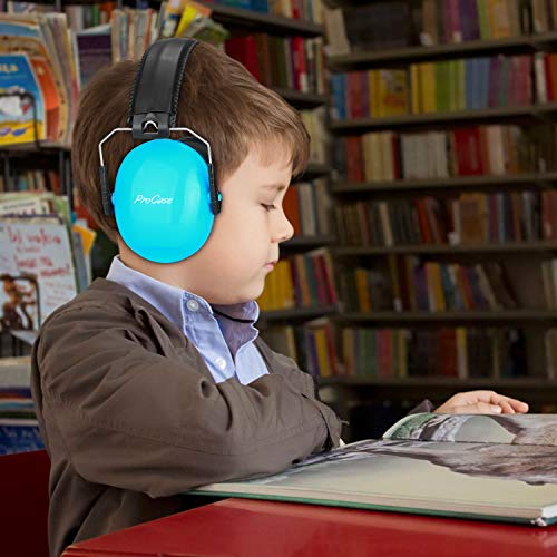 ProCase Kids Ear Protection, Noise Cancelling Headphones for Kid Toddler Hearing Protection Safety Earmuffs -Blue